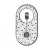 Rhythm Oval Metal & Glass Pendulum Wall Clock