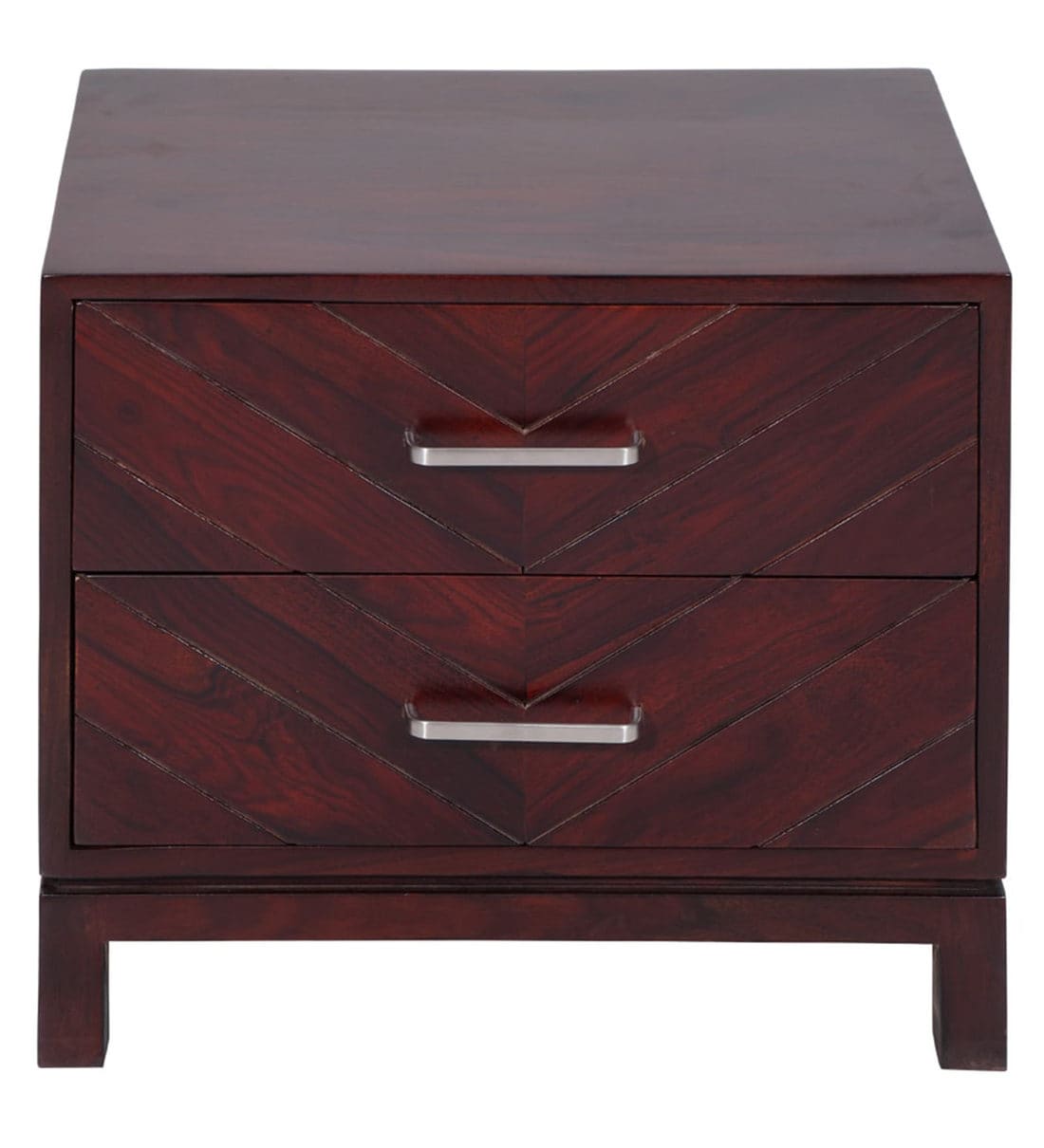 Buy Rio Bedside Table in Dark Brown Finish by Evok Online
