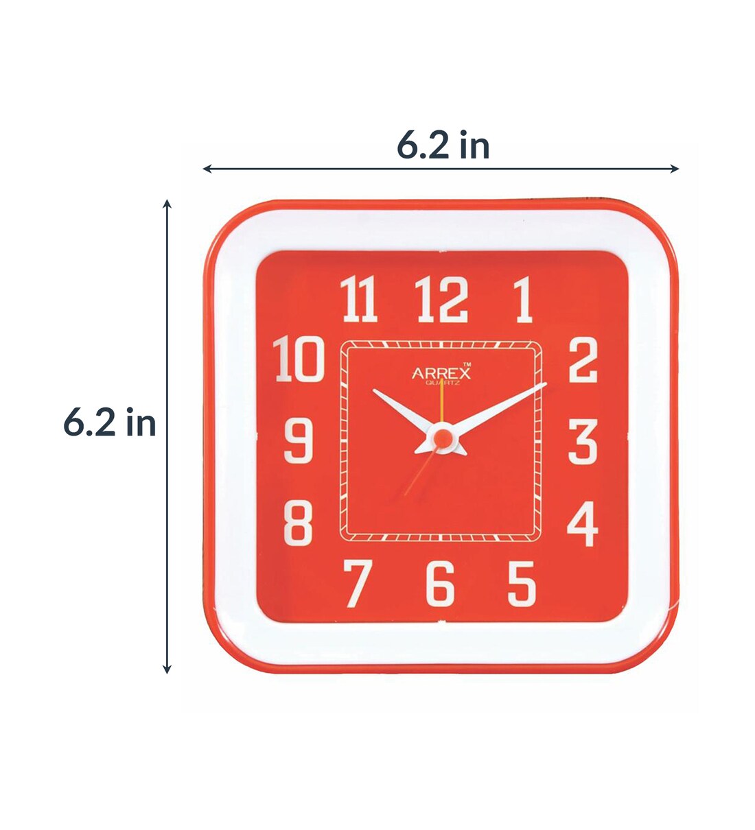 Buy Riseup Analog Alarm Table Clock in Red by Arrex Online Kids Table