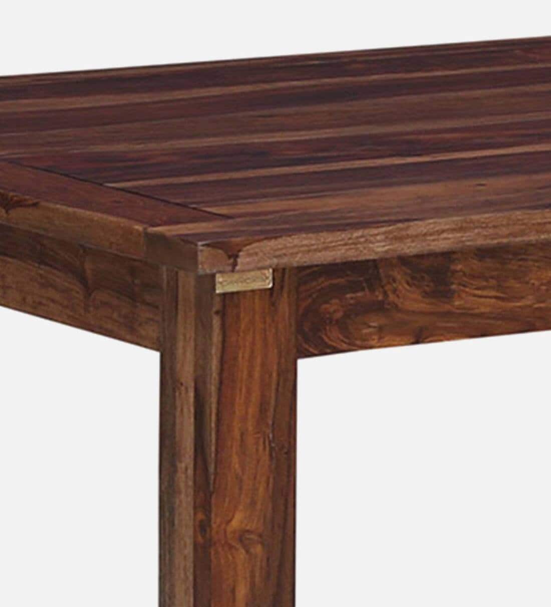 Buy Tourconing Sheesham Wood 8 Seater Dining Table In Rustic Teak