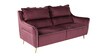 Ricardo Velvet 3 Seater Sofa In Wine Colour
