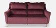 Ricardo Velvet 3 Seater Sofa In Wine Colour