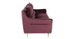 Ricardo Velvet 3 Seater Sofa In Wine Colour