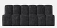 Ricardo Fabric Corner Sofa in Dark Grey  with Wooden Tables