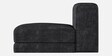 Ricardo Fabric Corner Sofa in Dark Grey  with Wooden Tables