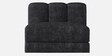 Ricardo Fabric Corner Sofa in Dark Grey  with Wooden Tables