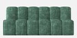 Ricardo Fabric Corner Sofa in Green  with Wooden Tables