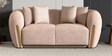 Rihanna Fabric 2 Seater Sofa In Beige Colour
