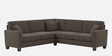 Riley Velvet 5 Seater Corner Sofa In Brown Colour