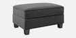 Riley Velvet 5 Seater Corner Sofa In Dark Grey Colour With Ottoman
