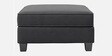 Riley Velvet 5 Seater Corner Sofa In Dark Grey Colour With Ottoman