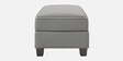 Riley Velvet 5 Seater Corner Sofa in Light Grey Colour with Ottoman