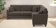 Riley Velvet 5 Seater Corner Sofa In Brown Colour