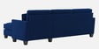 Riley Velvet 5 Seater LHS Sectional Sofa in Blue Colour