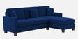 Riley Velvet 5 Seater LHS Sectional Sofa in Blue Colour