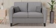 Rio 2 seater Fabric sofa in  Light Grey color
