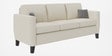 Rio 3 seater Fabric sofa in White color