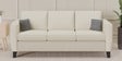 Rio 3 seater Fabric sofa in White color