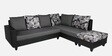 Rio Fabric LHS Sectional Sofa in Grey & Black Colour with Coffee Table
