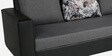 Rio Fabric LHS Sectional Sofa in Grey & Black Colour with Coffee Table