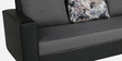Rio Fabric LHS Sectional Sofa in Grey & Black Colour with Coffee Table