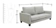 Rio Grande Three Seater Sofa in Silver Grey Colour