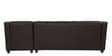 Riosche Leatherette LHS Sectional Sofa (3+ Lounger)in Dark Brown Colour
