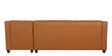 Riosche Leatherette LHS Sectional Sofa (3+ Lounger)in Tan Colour