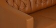 Riosche Leatherette LHS Sectional Sofa (3+ Lounger)in Tan Colour