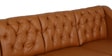 Riosche Leatherette LHS Sectional Sofa (3+ Lounger)in Tan Colour
