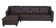 Riosche Leatherette RHS Sectional Sofa (3+ Lounger) in Dark Brown Colour