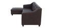 Riosche Leatherette RHS Sectional Sofa (3+ Lounger) in Dark Brown Colour