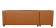 Riosche Leatherette RHS Sectional Sofa (3+ Lounger)in Tan Colour