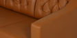 Riosche Leatherette RHS Sectional Sofa (3+ Lounger)in Tan Colour