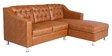 Riosche Leatherette LHS Sectional Sofa ( 2+ Lounger) in Tan Colour