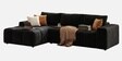 Riviera Premium Sectional Sofa In Black Color