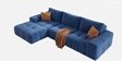 Riviera Premium Sectional Sofa In Blue Color
