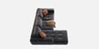 Riviera Premium Sectional Sofa In Dark Grey Color