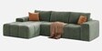 Riviera Premium Sectional Sofa In Frosty Green Color