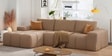 Riviera Premium Sectional Sofa In Light Brown Color
