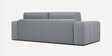 Riyab Velvet Convertible Sofa Cum Bed in Grey Color