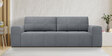 Riyab Velvet Convertible Sofa Cum Bed in Grey Color