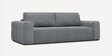Riyab Velvet Convertible Sofa Cum Bed in Grey Color
