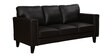 Tromaso Leatherette 3 Seater Sofa In Coffee Brown Colour