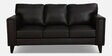 Tromaso Leatherette 3 Seater Sofa In Coffee Brown Colour