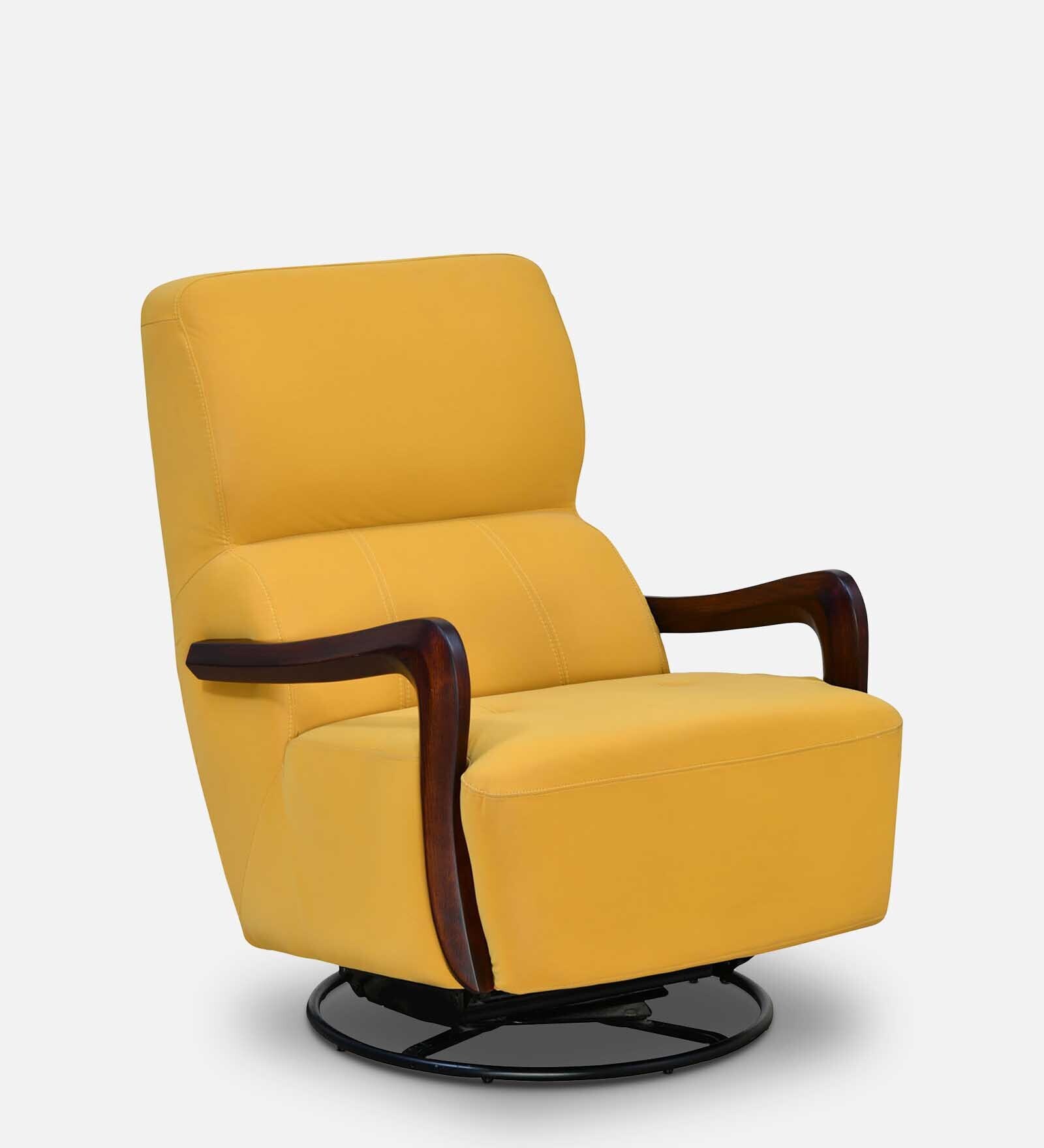 Buy Rinella Rocking Chair with Swivel in Mustard Yellow Colour at 61% ...