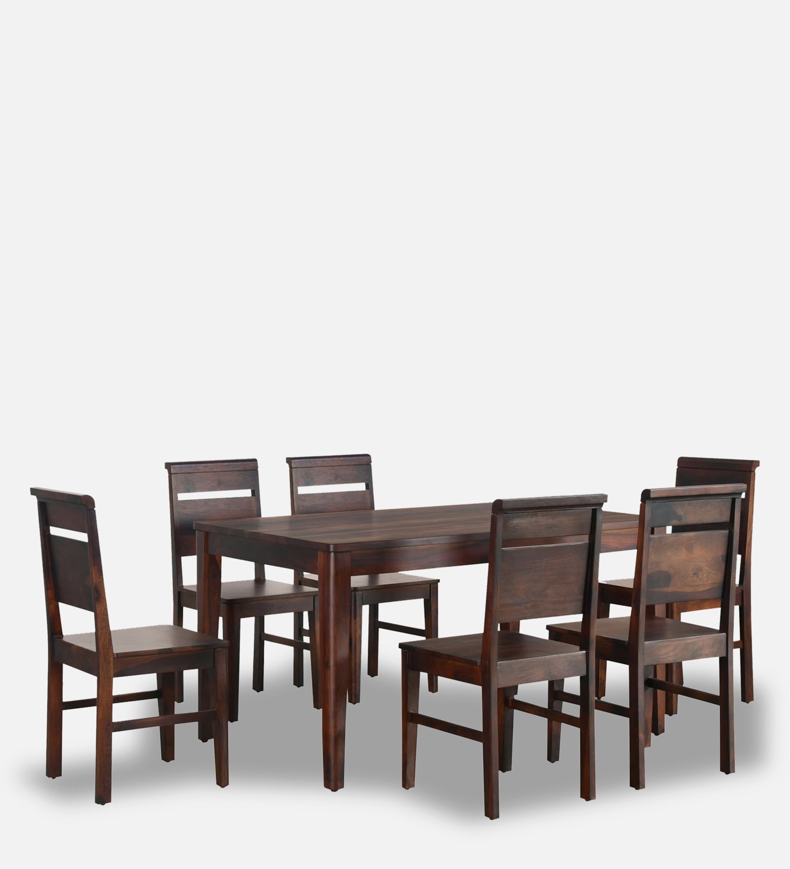 Rio Sheesham Wood 6 Seater Dining Set in Country Light Finish