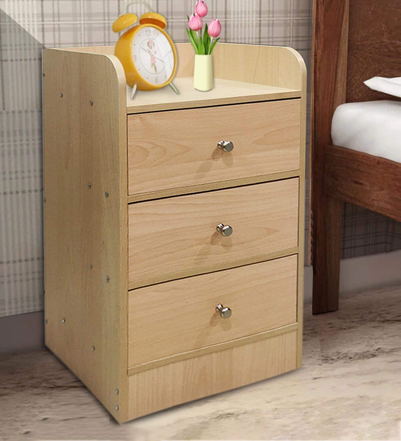 Rio Bedside Table in Intel Beige Colour