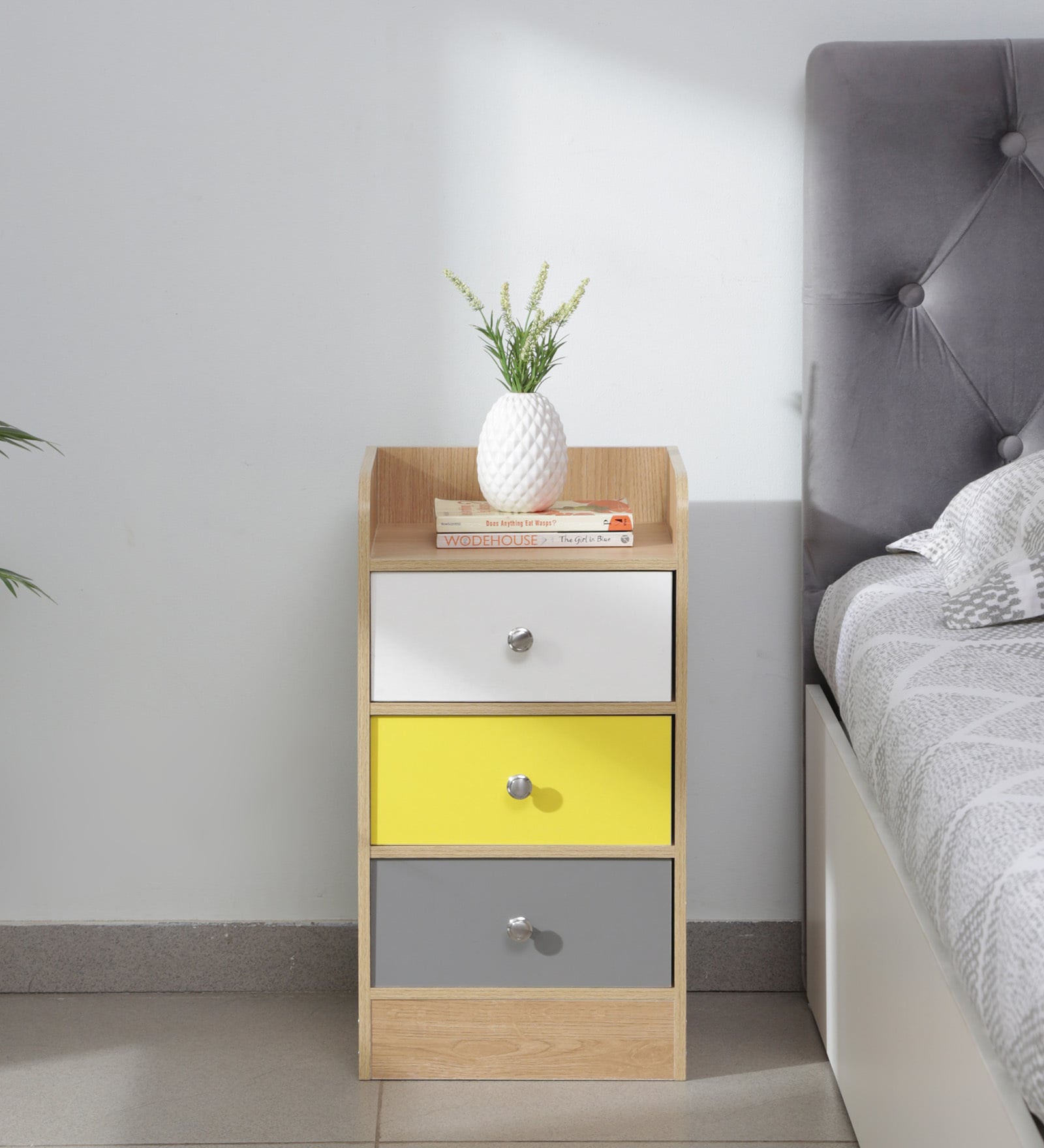 Rio Bedside Table In Intel Multi Colour Finish Rio Bedside Table In Intel Multi Colour Finish