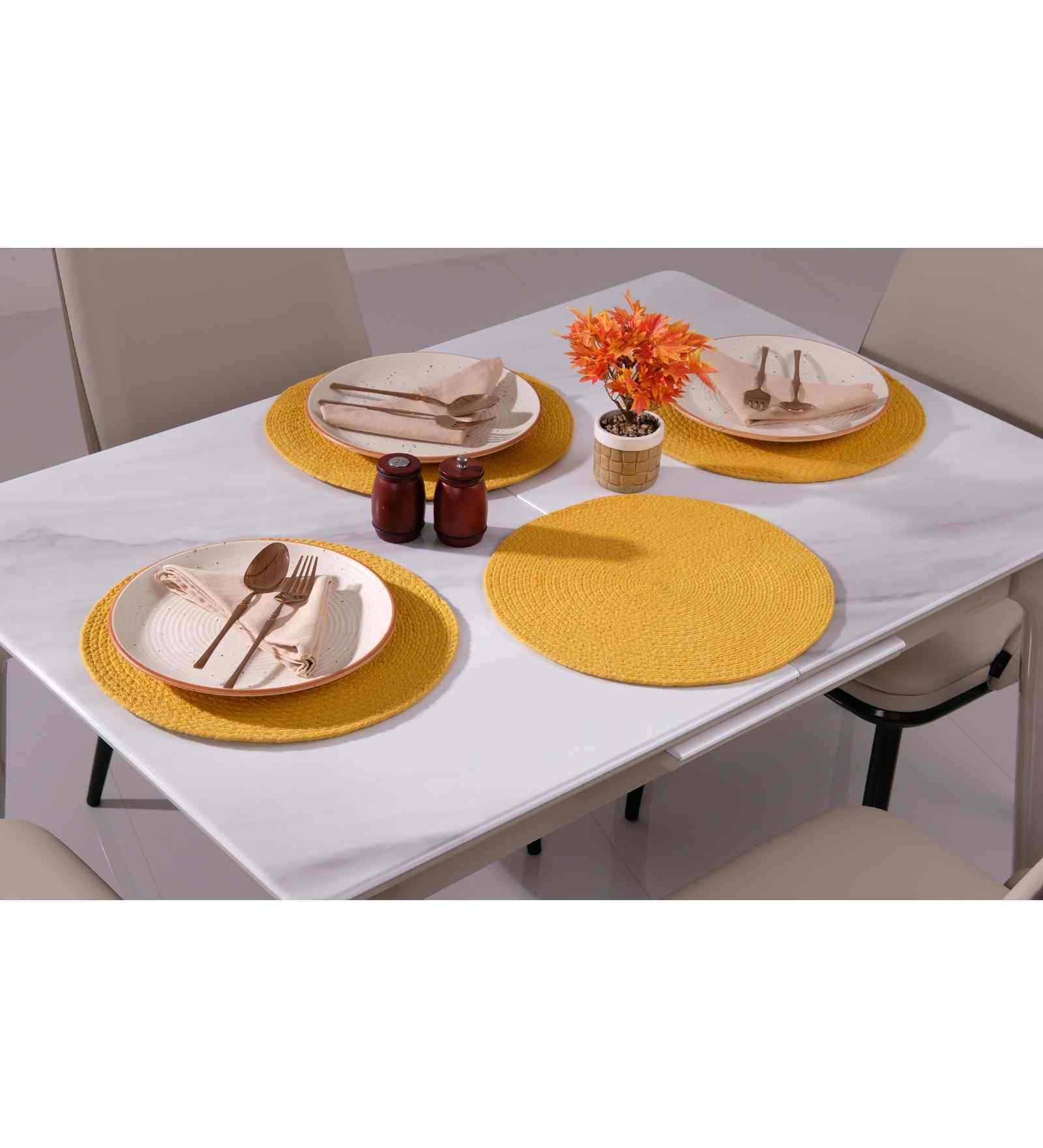 Rio Cotton Printed Placemat Amber Pack of 4